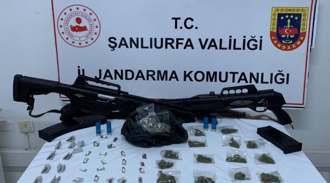 Şanlıurfa'da Narkotik Operasyonunda Uyuşturucu ve Silah Ele Geçirildi