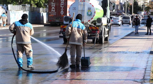 Haliliye Belediyesi İle Cadde ve Sokaklarda Temizlik Seferberliği