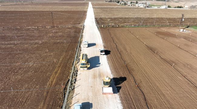 Büyükşehir Belediyesi’nden Ceylanpınar Kırsalında Stabilize Yol Çalışması