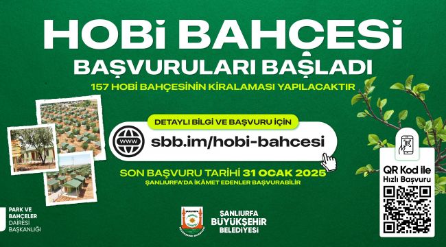 Hobi Bahçesi Kiralama Başvuruları Başladı 