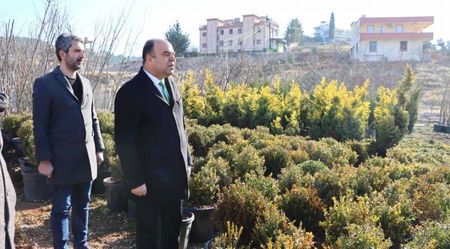 Karaköprü'de Kenti Yeşillendirilecek Fidanlar Üretiliyor