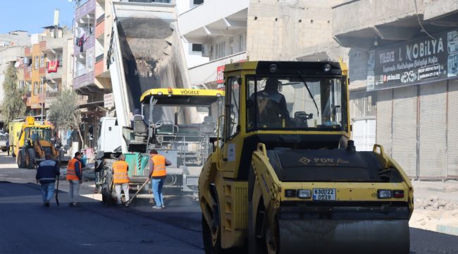 Süleymaniye Caddesi Asfaltlanıyor