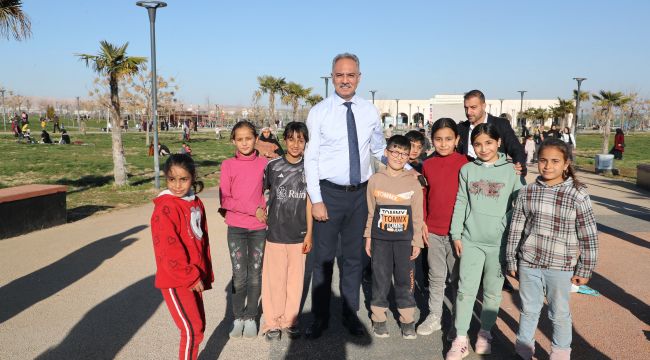 Başkan Kuş Eyyübiye Millet Bahçesi’nde Halkla Buluştu