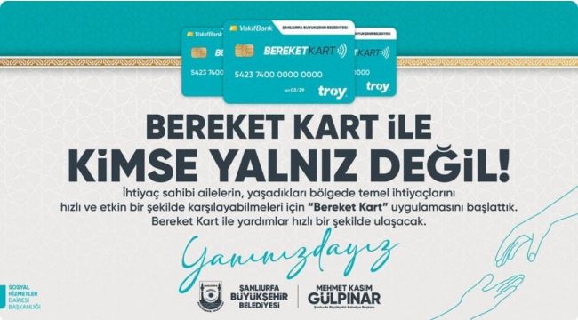 Büyükşehir Belediyesi'nden Sosyal Yardımlar İçin Yenilikçi Adım: BEREKET KART