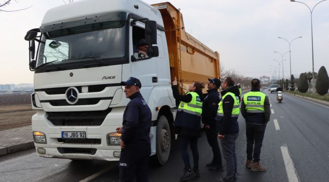 Şanlıurfa'da Hafriyat Kamyonları ve Beton Mikserleri Denetlendi