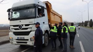 Şanlıurfa'da Hafriyat Kamyonları ve Beton Mikserleri Denetlendi