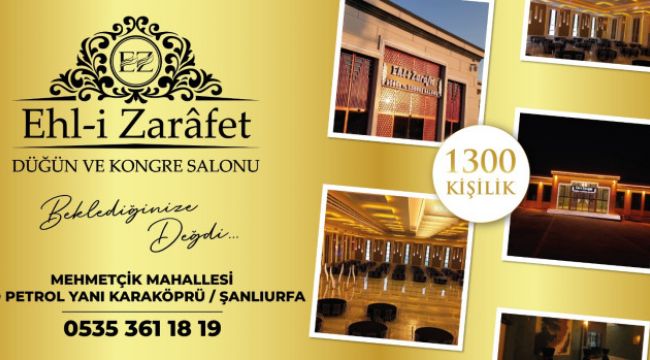 Şanlıurfa’da Yeni Bir Masal Başlıyor: Ehl-i Zarafet Düğün Salonu Hizmete Açıldı!