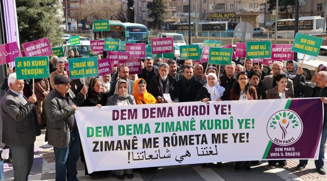 Urfa'da Dünya Anadil Günü açıklaması: Herkes diline sahip çıkmalı