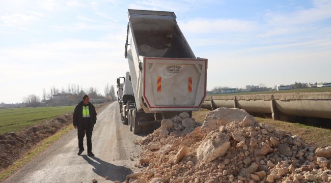 Yardımcı İle Harran Grup Yolunda Çalışmalar Devam Ediyor