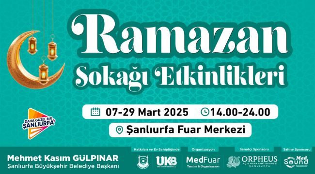 Şanlıurfa'da Ramazan Sokağı Etkinlikleri Başlıyor